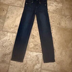 LIVERPOOL Dark Blue Denim Jeans, size 0/25, slim style,EUC